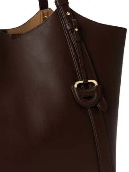 Shopper kabelka Lauren Ralph Lauren hnedá