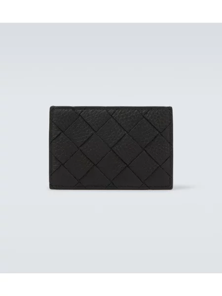 Usnjena denarnica Bottega Veneta zelena