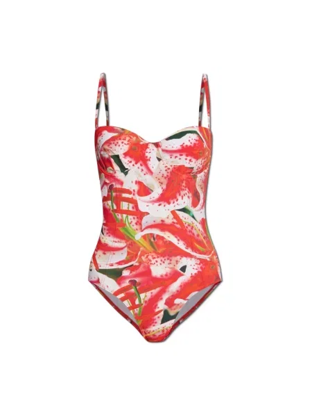 Stroj jednoczęściowy Tory Burch czerwony