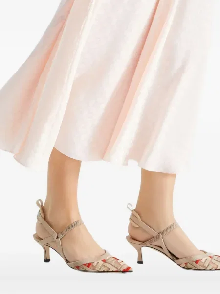 Pantofi cu toc Fendi slingback
