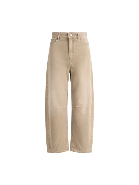Jeansy Weekend Max Mara beżowe