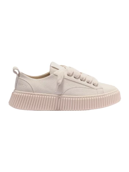 Sneakersy Rhun skórzane beżowe