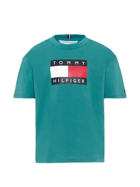 Koszulka dziecięca Tommy Hilfiger zielona