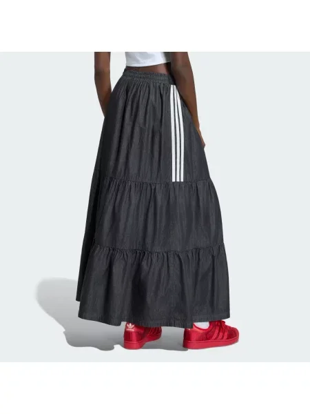 DŽÍNOVÁ SUKNĚ ADIDAS ORIGINALS SUMMER GLOW černé