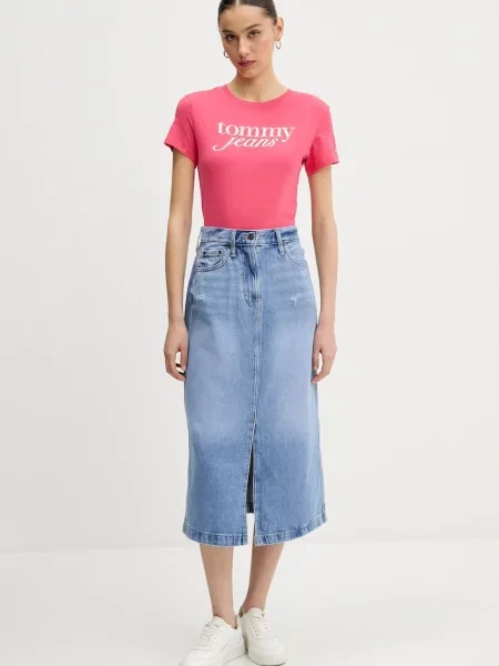 Tommy Jeans tričko růžové