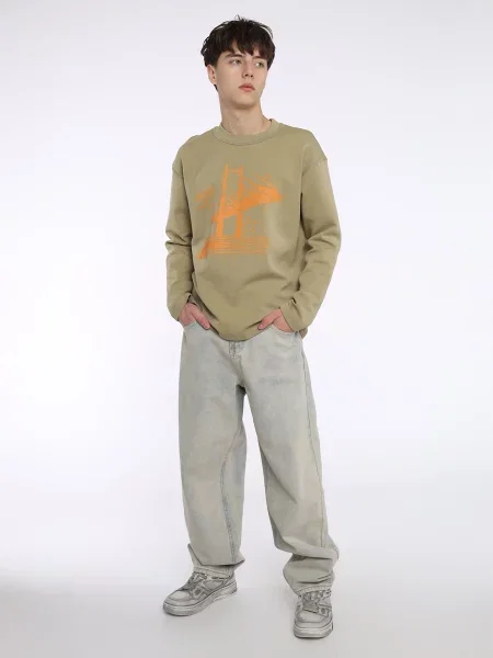 Лонгслив Yuki оливковый