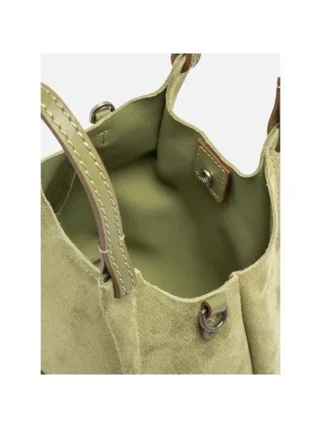 Torebka hobo Gianni Chiarini zamszowa zielona