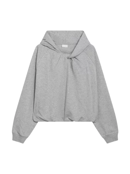 Bluza z kapturem Dries Van Noten z kapturem szara