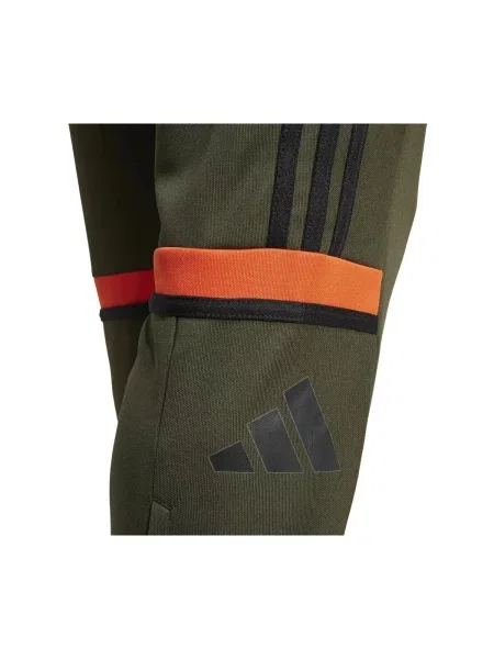 ADIDAS PERFORMANCE Sportske hlače Squadra kaki / tamno narančasta crna