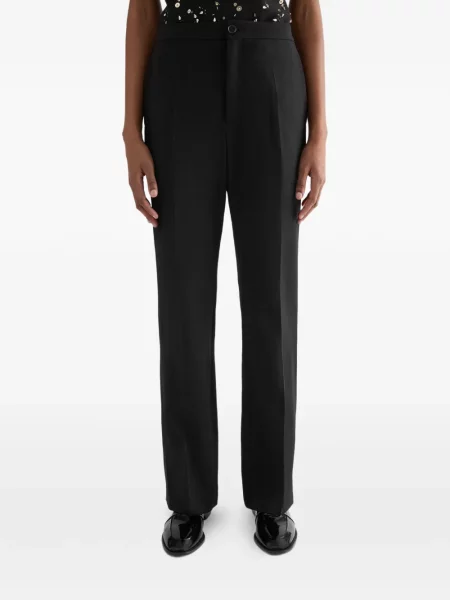 Pantaloni Jil Sander de lână negru