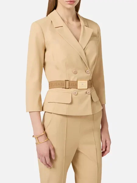 Піджак Elisabetta Franchi бежевий