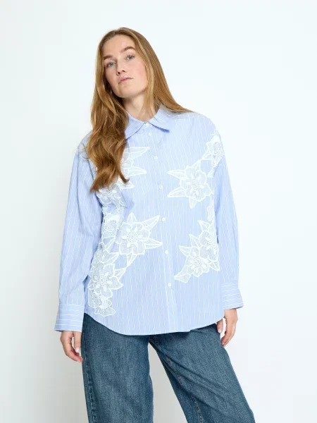 Peppercorn Tricou Rima' albastru