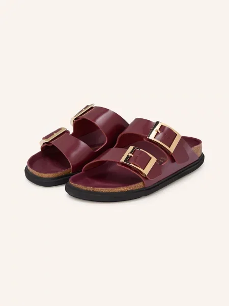 Birkenstock Pantofle Arizona Droplet Buckle tmavě červená