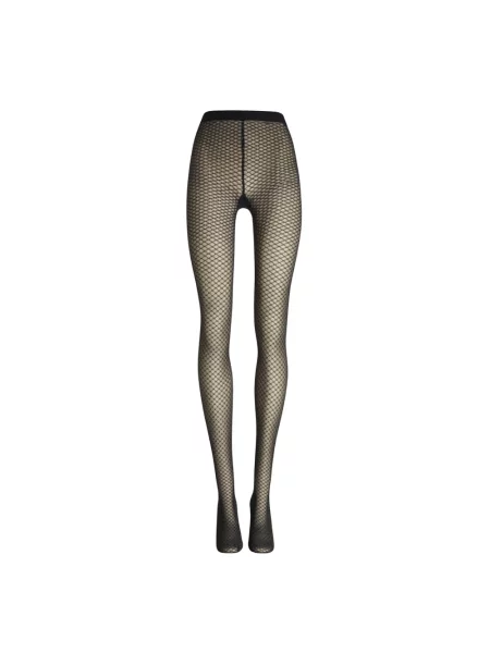 Wolford Rajstopy Cienkie Shimmer Effect Z Błyszczącą Przędzą silber czarne
