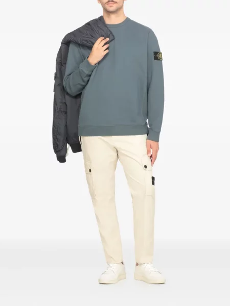 Pulover Stone Island cu strasuri albastru