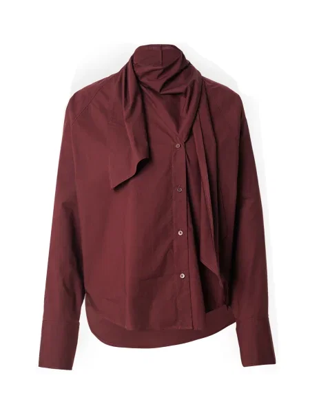 & Other Stories Bluză merlot roșu