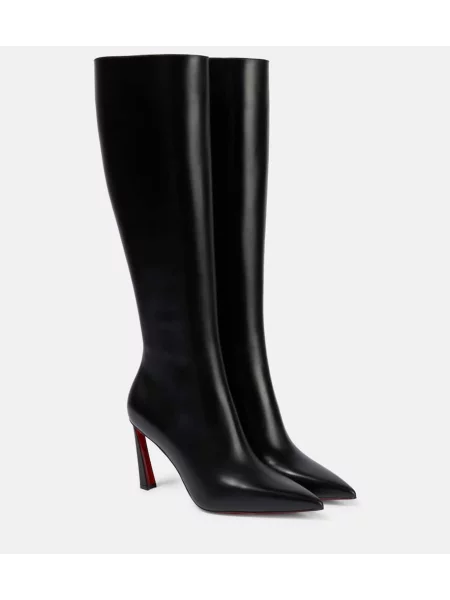 Čizme Christian Louboutin od brušene kože crna