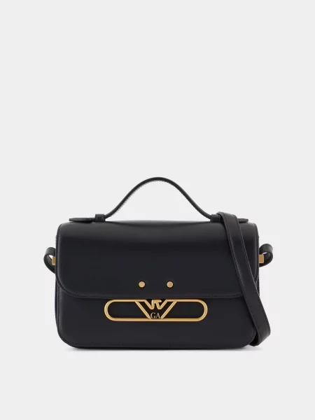 Emporio Armani Сумка Шкіра з покриттям чорний