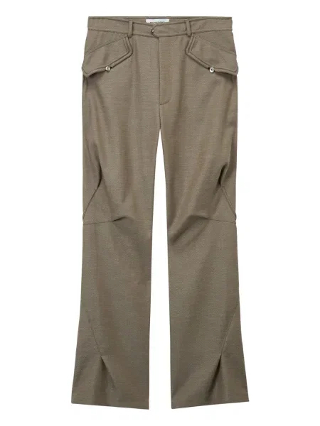 Hlače Kiko Kostadinov lepršave smeđa