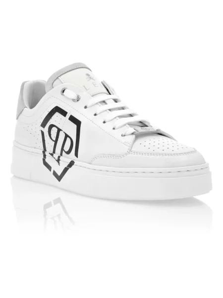 Sneakersy Philipp Plein skórzane białe