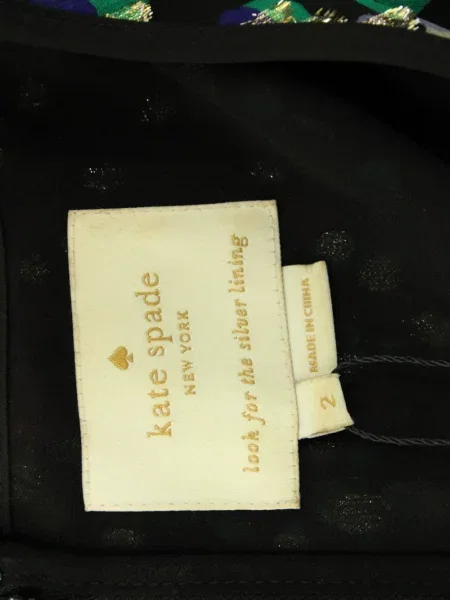 Μεταξωτή φόρεμα Kate Spade μαύρο