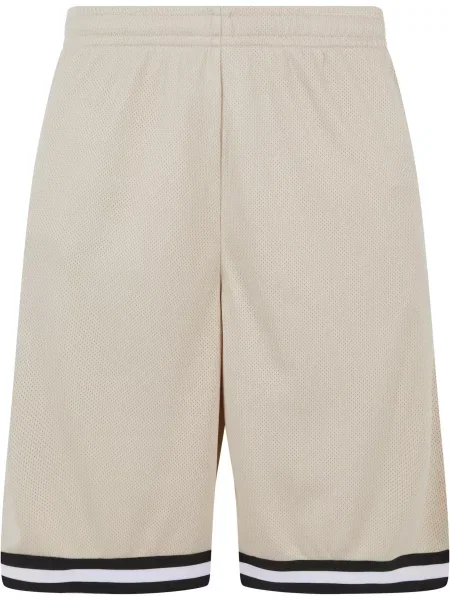 Urban Classics Kalhoty krémová / černá bílá