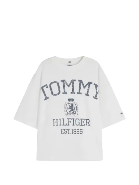 Tricou Tommy Hilfiger cu imagine alb
