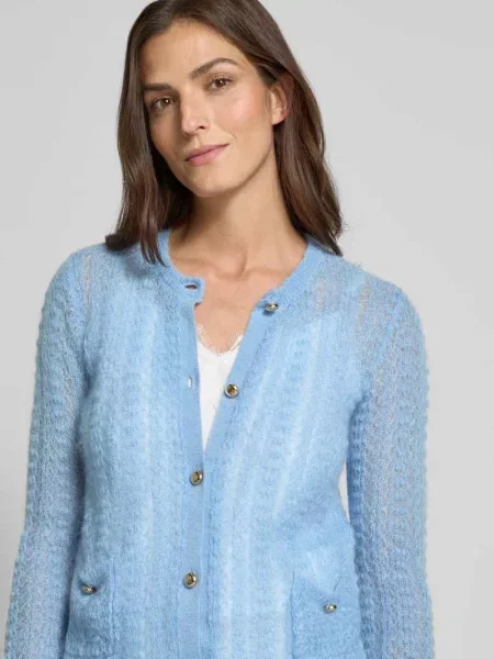 Kurtka o kroju regular fit z dzianiny z mieszanki moheru i wełny model ‘GOLIA’ Max Mara Studio
