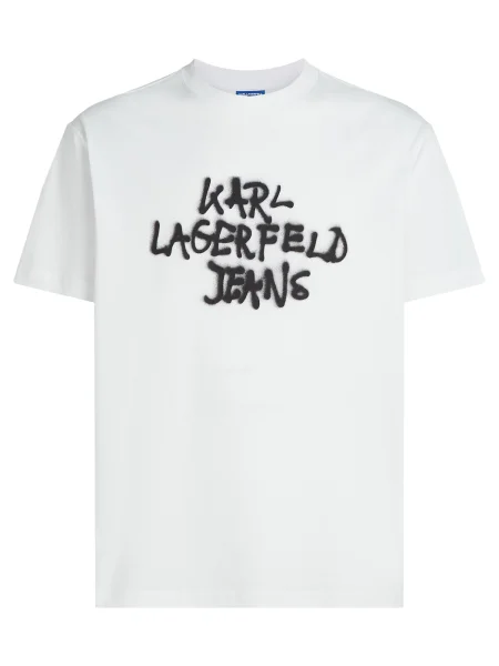 KARL LAGERFELD JEANS Tricou negru alb