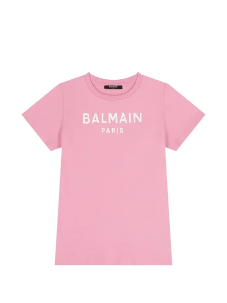 Koszulka dziecięca Balmain różowa