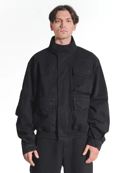 Джинсовая куртка Act.1 черная