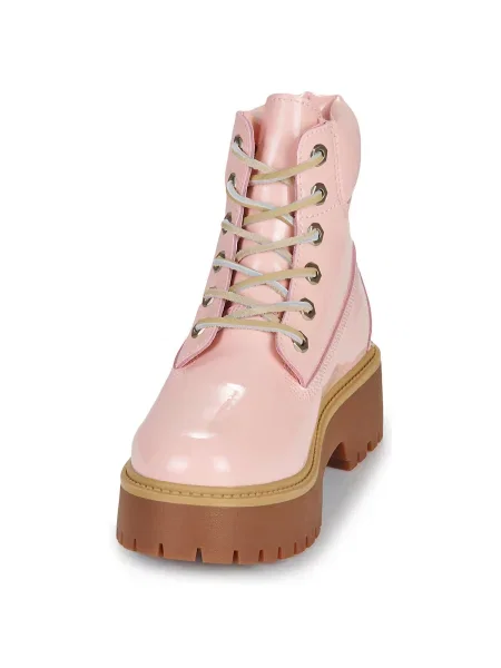 Pantofi Timberland streetstyle cu strasuri roz
