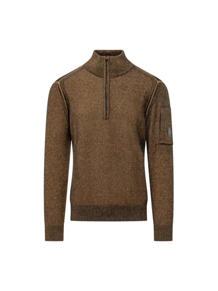 Sweter C.p. Company wełniany brązowy