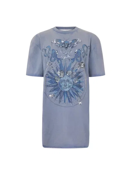 Sukienka koszulowa Philipp Plein niebieska