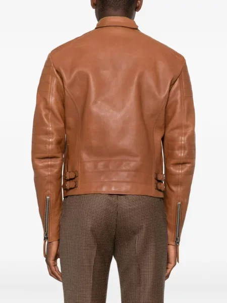 Geanta de piele Tom Ford maro