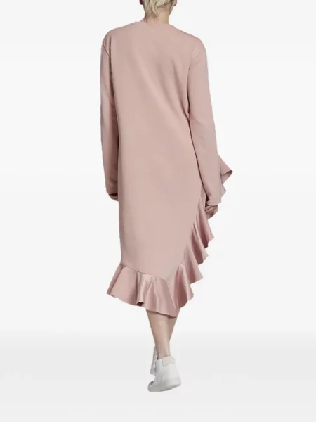 Pruhované krajkové pruhované tričko Adidas s vázáním šedé