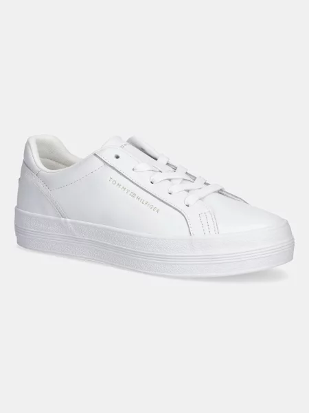 Tommy Hilfiger Teniși din piele alb