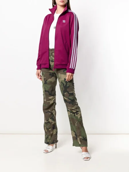Geacă Adidas alergare roșu