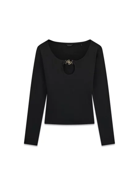 GUESS Bluză Camryn negru