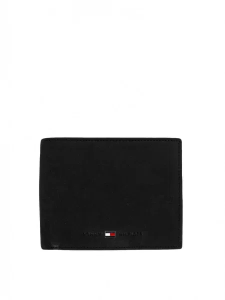TOMMY HILFIGER Portofel JOHNSON TRIFOLD' negru