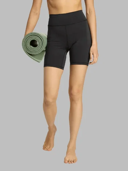 Adidas Performance pantaloni scurți de yoga All me uni high waist negru