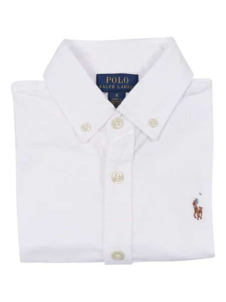 Koszulka polo dziecięca Polo Ralph Lauren biała