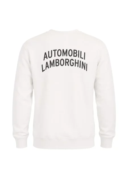 Pulover Automobili Lamborghini cu imagine alb