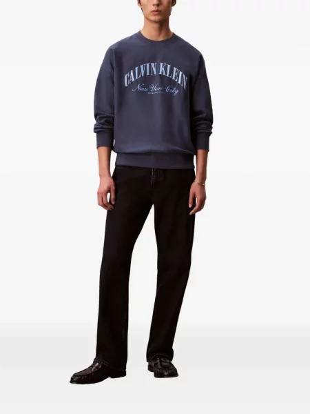 Pulover Calvin Klein cu imagine albastru