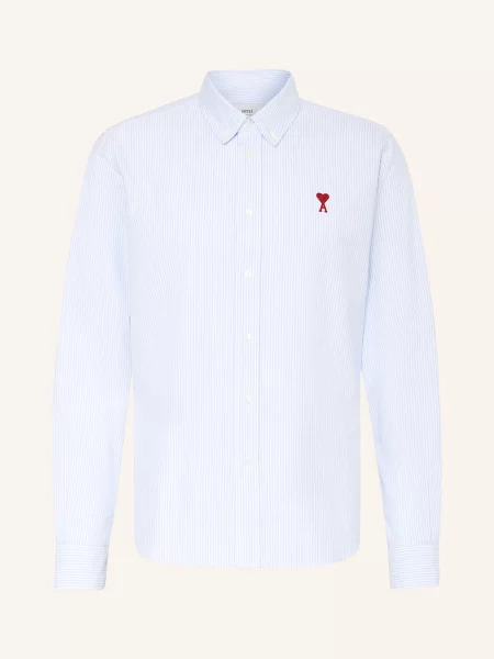 Ami Paris Koszula Oxford Regular Fit blau biała