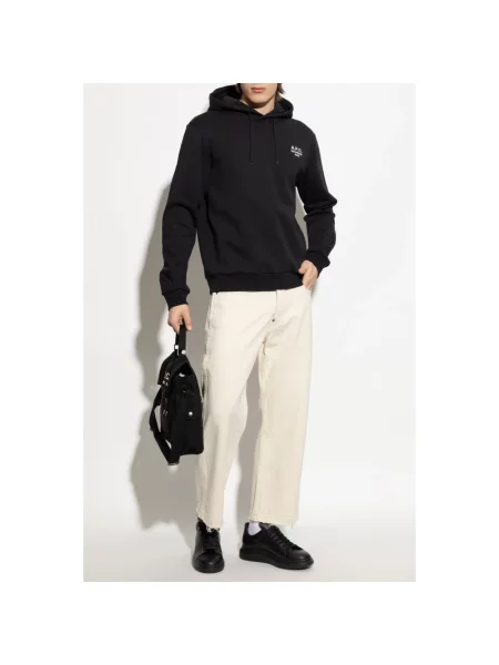 Bluza z kapturem A.p.c. czarna