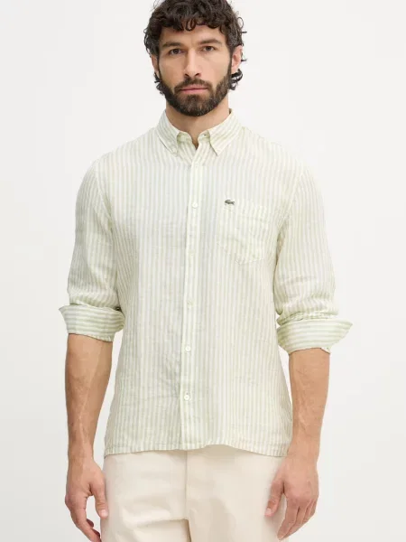Lacoste cămașă din in bărbătească