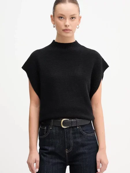 Telovnik z dodatkom volne United Colors of Benetton črna