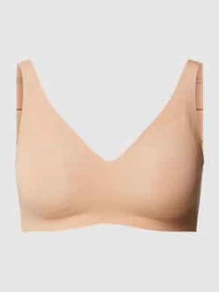 Biustonosz typu bralette z zapięciem na haftkę model ‘ZERO FEEL Sloggi beżowy