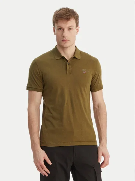 Napapijri Tricou polo Elbas verde